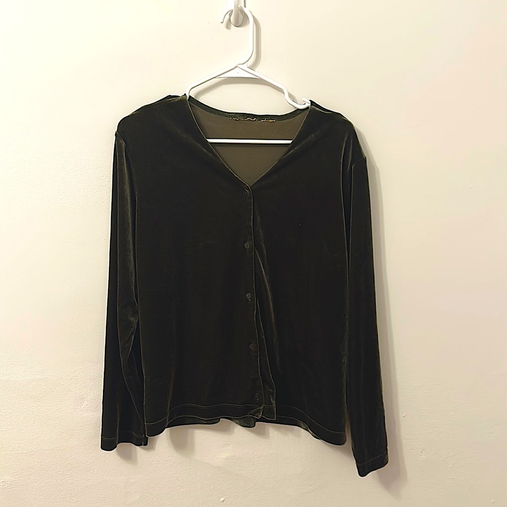 Vintage Velvet Button Down
